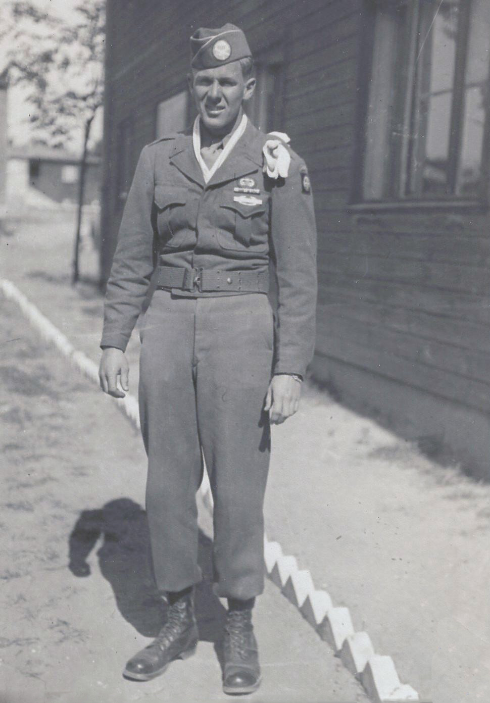 Pfc. Medinger Magonigle in Berlin 1945